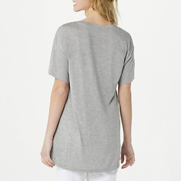 Peace Love World V-Neck Tee Shirt 10166 - Picture 2 of 2